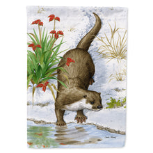 Load image into Gallery viewer, Otter by the Water Flag Canvas House Size ASA2048CHF