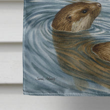 Load image into Gallery viewer, Otter at Play Flag Canvas House Size ASA2049CHF