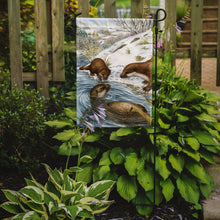Load image into Gallery viewer, Otter at Play Garden Flag – Decorative Outdoor Yard Flag ASA2049GF