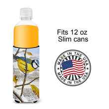 Load image into Gallery viewer, Eurasian Blue Tits Bird Slim Can Hugger – Fun &amp; Functional Drink Coolers ASA2051MUK