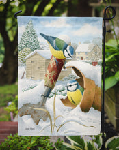 Load image into Gallery viewer, Eurasian Blue Tits Birds in Flower Pot Garden Flag – Decorative Outdoor Yard Flag ASA2053GF