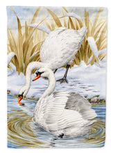 Load image into Gallery viewer, White Swans Garden Flag – Decorative Outdoor Yard Flag ASA2061GF