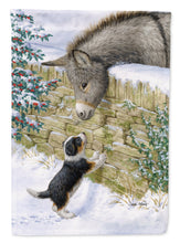 Load image into Gallery viewer, Pup &amp; Donkey Garden Flag – Decorative Outdoor Yard Flag ASA2073GF