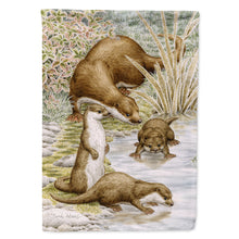 Load image into Gallery viewer, Otter Family Flag Canvas House Size ASA2075CHF