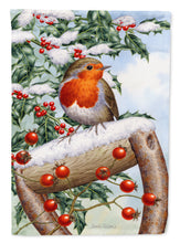 Load image into Gallery viewer, European Garden Robin Flag Canvas House Size ASA2077CHF