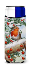 Load image into Gallery viewer, European Garden Robin Slim Can Hugger – Fun &amp; Functional Drink Coolers ASA2077MUK