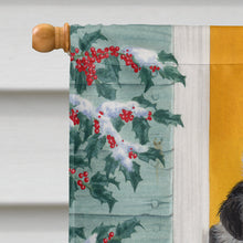 Load image into Gallery viewer, Christmas Border Collie Pups Flag Canvas House Size ASA2078CHF