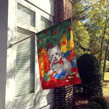 Load image into Gallery viewer, Westie Christmas Packages Flag Canvas House Size ASA2080CHF