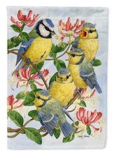 Load image into Gallery viewer, Eurasian Blue Tits at feeding time Garden Flag – Decorative Outdoor Yard Flag ASA2081GF