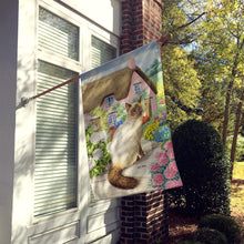 Load image into Gallery viewer, Birman Cat and Cottage Flag Canvas House Size ASA2086CHF