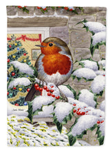 Load image into Gallery viewer, European Robin at the Window Flag Canvas House Size ASA2089CHF