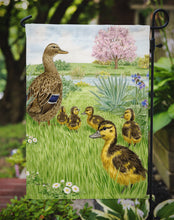 Load image into Gallery viewer, Female Mallard Duck &amp; Ducklings Garden Flag – Decorative Outdoor Yard Flag ASA2105GF
