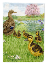 Load image into Gallery viewer, Female Mallard Duck &amp; Ducklings Garden Flag – Decorative Outdoor Yard Flag ASA2105GF