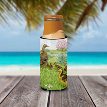 Load image into Gallery viewer, Female Mallard Duck &amp; Ducklings Slim Can Hugger – Fun &amp; Functional Drink Coolers ASA2105MUK