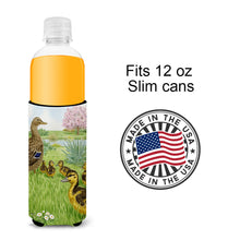 Load image into Gallery viewer, Female Mallard Duck &amp; Ducklings Slim Can Hugger – Fun &amp; Functional Drink Coolers ASA2105MUK