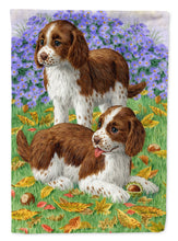 Load image into Gallery viewer, Welsh Springer Spaniel Pups Garden Flag – Decorative Outdoor Yard Flag ASA2116GF