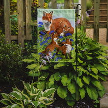Load image into Gallery viewer, Fox Family Garden Flag – Decorative Outdoor Yard Flag ASA2123GF