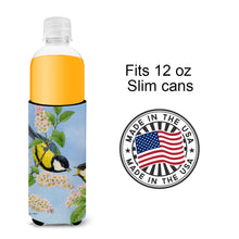 Load image into Gallery viewer, Eurasian Blue Tits Birds Slim Can Hugger – Fun &amp; Functional Drink Coolers ASA2128MUK