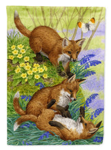 Load image into Gallery viewer, Fox Cubs Garden Flag – Decorative Outdoor Yard Flag ASA2131GF
