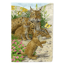 Load image into Gallery viewer, Lynx &amp; Cubs Flag Canvas House Size ASA2134CHF