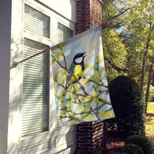 Load image into Gallery viewer, Eurasian Blue Tit on a branch Flag Canvas House Size ASA2156CHF