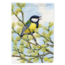 Load image into Gallery viewer, Eurasian Blue Tit on a branch Flag Canvas House Size ASA2156CHF