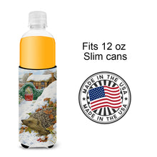 Load image into Gallery viewer, Hedgehog Holiday Slim Can Hugger – Fun &amp; Functional Drink Coolers ASA2158MUK