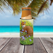 Load image into Gallery viewer, Springtime Fox Slim Can Hugger – Fun &amp; Functional Drink Coolers ASA2160MUK
