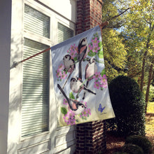 Load image into Gallery viewer, Party of 5 Long Tailed Tits Flag Canvas House Size ASA2163CHF