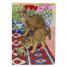 Load image into Gallery viewer, Abyssinian Kitten Flag Canvas House Size ASA2164CHF