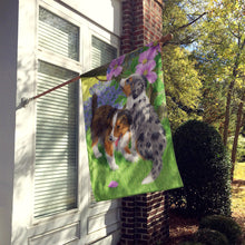 Load image into Gallery viewer, Sheltie Puppies Flag Canvas House Size ASA2166CHF