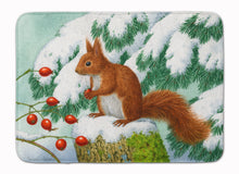 Load image into Gallery viewer, Winter Red Squirrel Machine Washable Memory Foam Mat ASA2172RUG