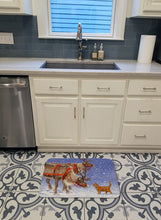 Load image into Gallery viewer, Reindeer &amp; Cat Machine Washable Memory Foam Mat ASA2174RUG