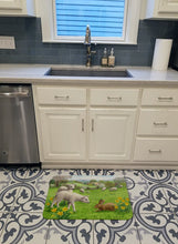 Load image into Gallery viewer, Lambs, Sheep and Rabbit Hare Machine Washable Memory Foam Mat ASA2179RUG