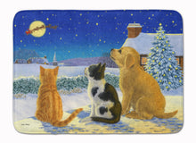 Load image into Gallery viewer, Golden Retriever and kittens Watching Santa Machine Washable Memory Foam Mat ASA2208RUG