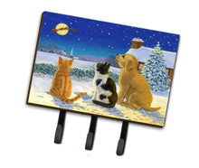Load image into Gallery viewer, Golden Retriever and kittens Watching Santa Leash or Key Holder ASA2208TH68