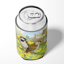 Load image into Gallery viewer, House Sparrows by Sarah Adams Can or Bottle Hugger ASAD0677CC