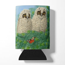 Load image into Gallery viewer, Owlets and Butterfly by Sarah Adams Can or Bottle Hugger ASAD0724CC