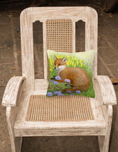 Load image into Gallery viewer, Fox in Flowers by Sarah Adams Canvas Decorative Pillow ASAD0788PW1414