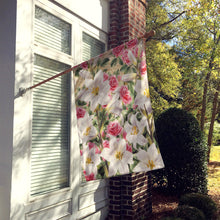 Load image into Gallery viewer, Lilies and Roses by Sarah Adams Flag Canvas House Size ASAD115CHF