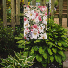 Load image into Gallery viewer, Lilies and Roses by Sarah Adams Garden Flag – Decorative Outdoor Yard Flag ASAD115GF