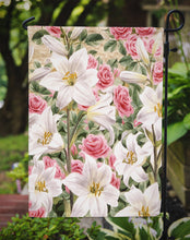 Load image into Gallery viewer, Lilies and Roses by Sarah Adams Garden Flag – Decorative Outdoor Yard Flag ASAD115GF