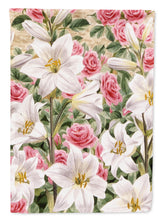 Load image into Gallery viewer, Lilies and Roses by Sarah Adams Garden Flag – Decorative Outdoor Yard Flag ASAD115GF