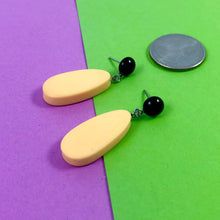 Load image into Gallery viewer, Peach Matte Alex Drop Earrings *
