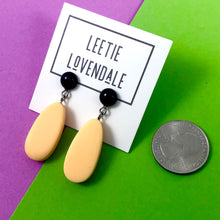 Load image into Gallery viewer, Peach Matte Alex Drop Earrings *