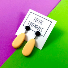 Load image into Gallery viewer, Peach Matte Alex Drop Earrings *