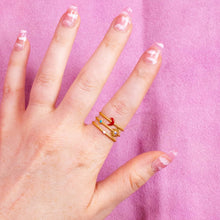 Load image into Gallery viewer, Adjustable Moon and Sun Titanium Ring