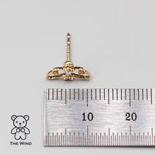 Load image into Gallery viewer, Adorable Bee Diamond Stud Earrings 18K Yellow Gold Stylish Earrings