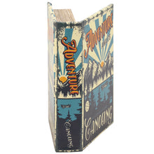 Load image into Gallery viewer, Adventure Awaits Canoeing Book Box | Outdoor-Themed Book Shaped Storage Stash Trinket Box