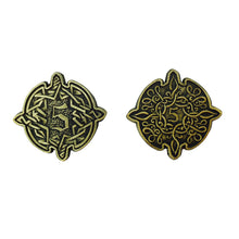 Load image into Gallery viewer, Adventure Coins – Elven Metal Coins Elf Set of 10